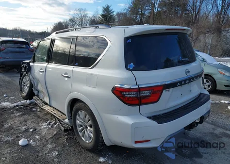 2022 Nissan Armada Sv 4Wd z USA, uszkodzony, nr VIN JN8AY2ADXN9677445